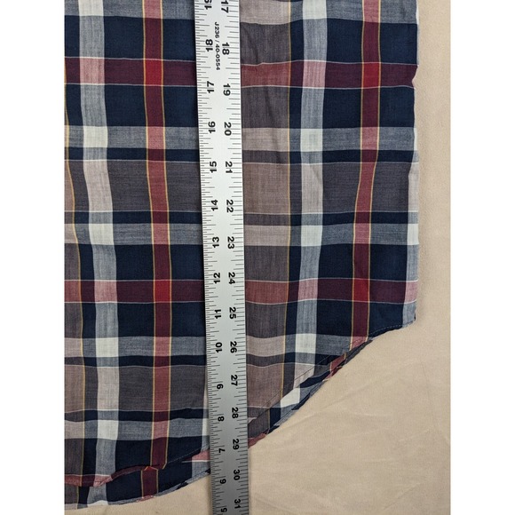 Ely Plains Medium Mens Shirt Western Snap Short Sleeve Lightweight - Picture 9 of 13